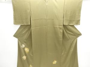 石畳に玩具模様刺繍一つ紋訪問着